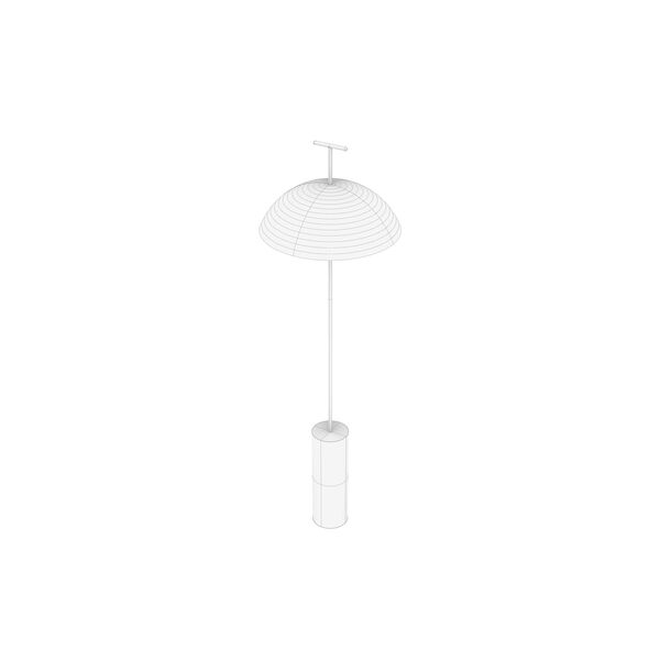 Kartell GEEN-A 3D model — clay shaded view