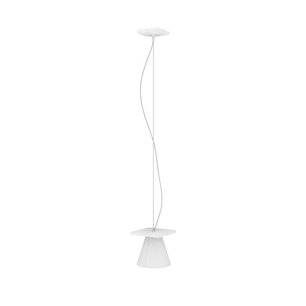Kartell Light Air Sculptured Suspended 3D model — clay shaded view