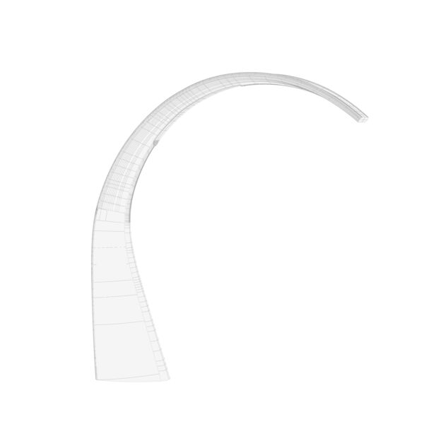 Kartell Taj Table Lamp 3D model — clay shaded view