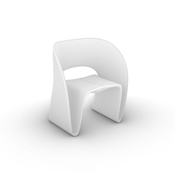 Magis Raviolo Chair 3D model — clay shaded view