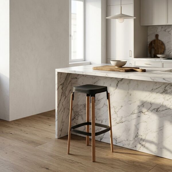 Magis Steelwood Stool 3D model — styled interior scene