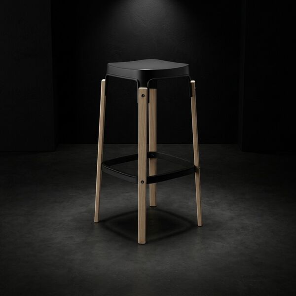 Magis Steelwood Stool 3D model — product view