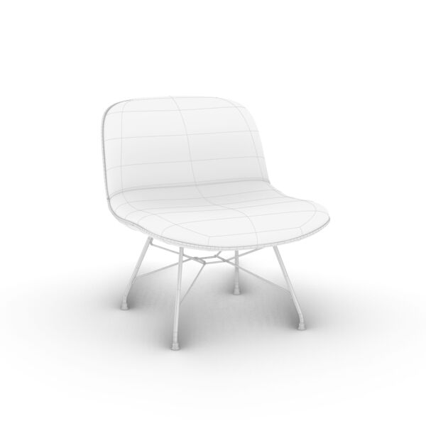 Troy Low Chair 3D Model