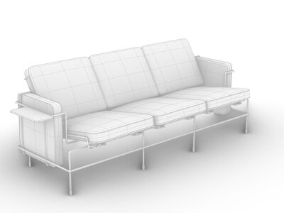 Magis Traffic Sofa 3Seats Rhino3DMShaded