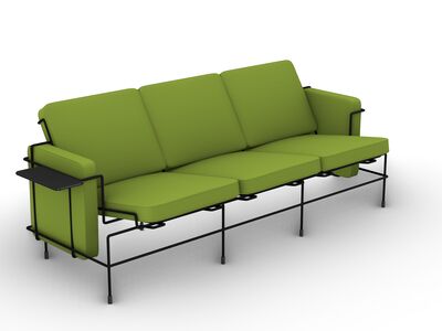 Magis Traffic Sofa 3Seats RhinoRender