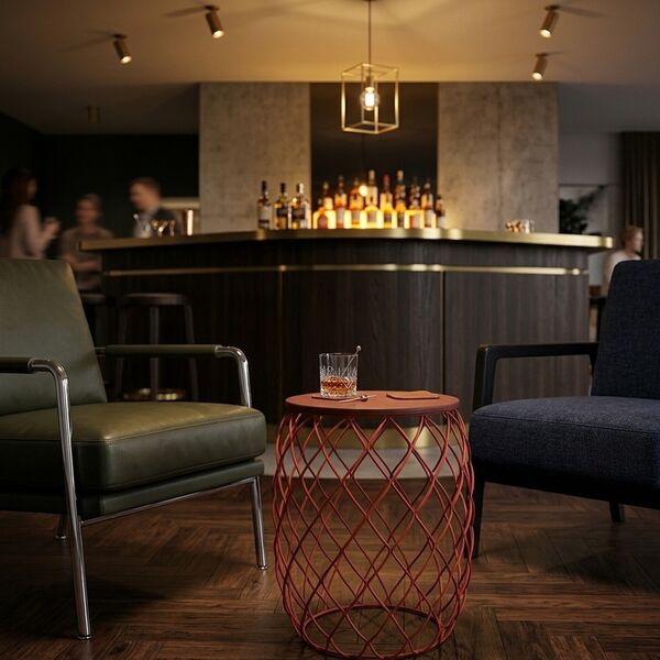 Pina Low Table 3D Model restaurant-bar interior