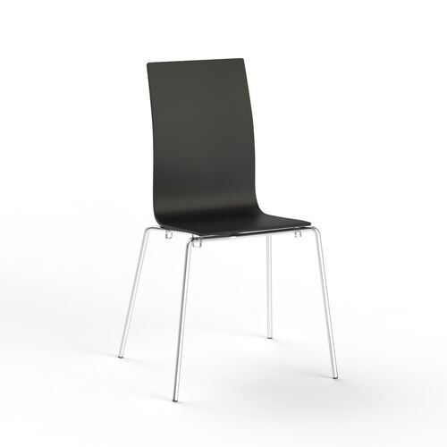 Chair Black Seat Plastic 01 3D Model