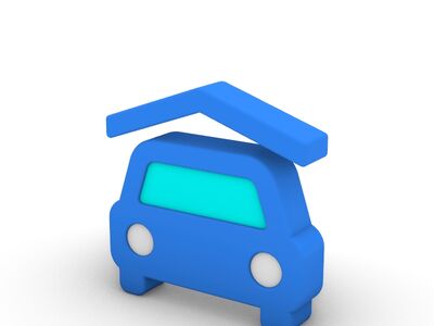 ICON 3D Cartoon Series Logistic Provider rv
