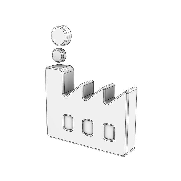 3D Cartoon Series External Manifacturing Icon 3D Model - shaded view, clean NURBS geometry for Rhino