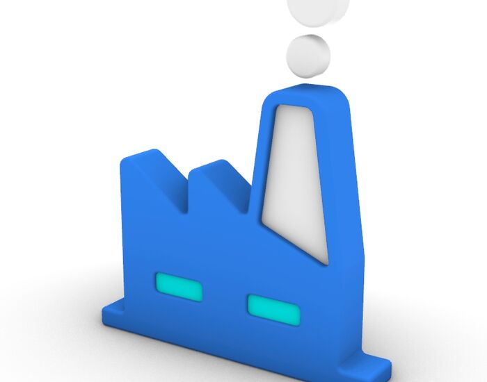 3D Cartoon Series External Manifacturing Icon 3D Model