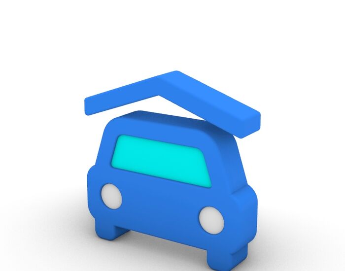 3D Cartoon Series Logistic Provider Icon 3D Model