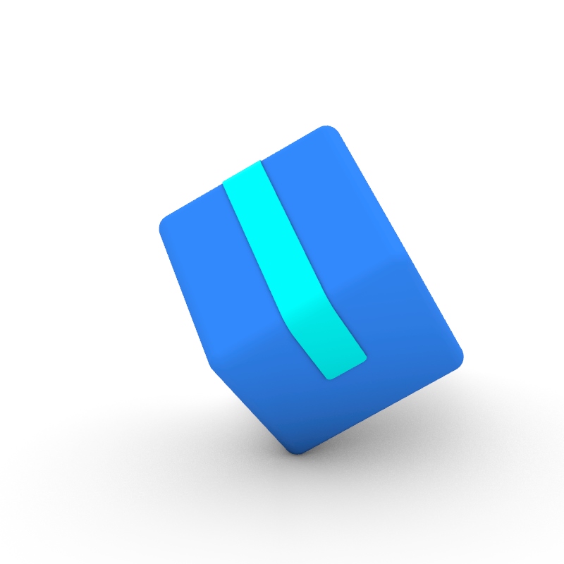 3D Cartoon Series Packaging Site Icon 3D Model