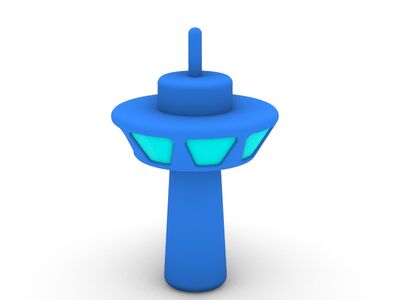 ICON 3D Cartoon Series Control Tower rv