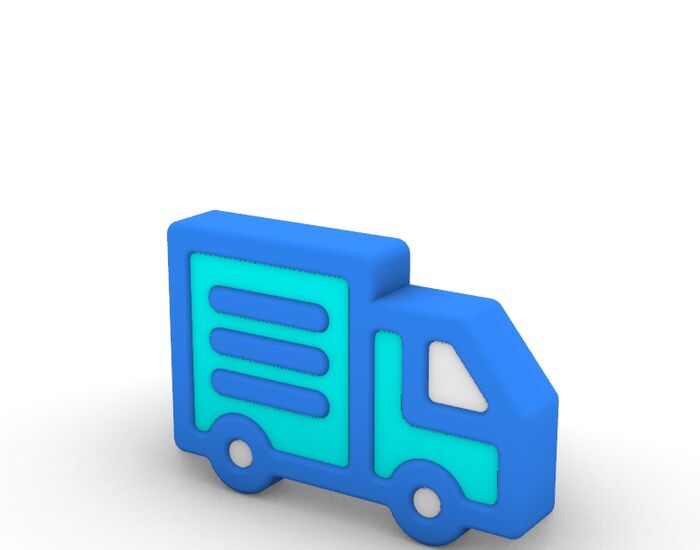 3D Cartoon Series Transportation Icon 3D Model