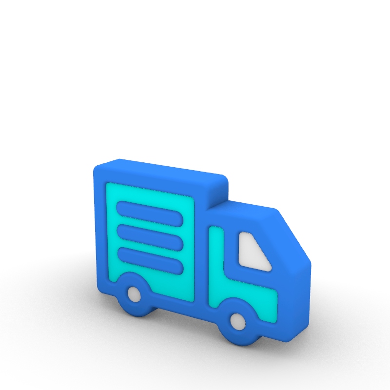 3D Cartoon Series Transportation Icon 3D Model