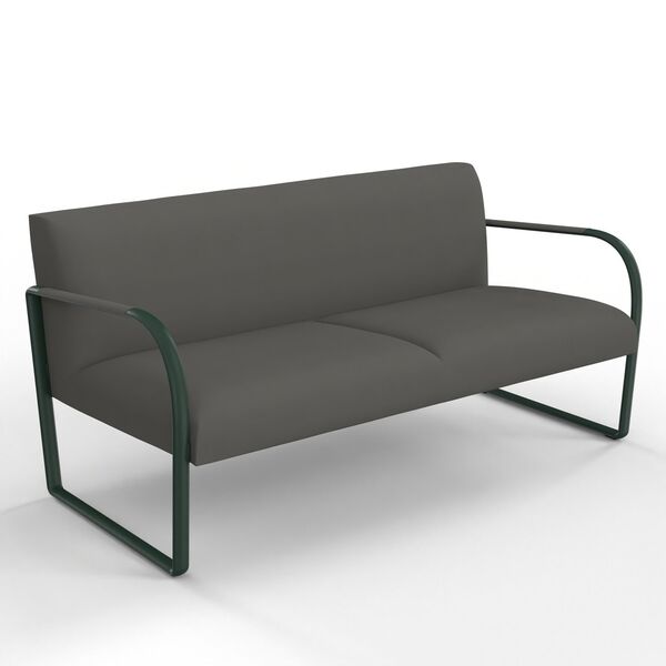 2-Seat Upholstered Sofa 01 3D model render view