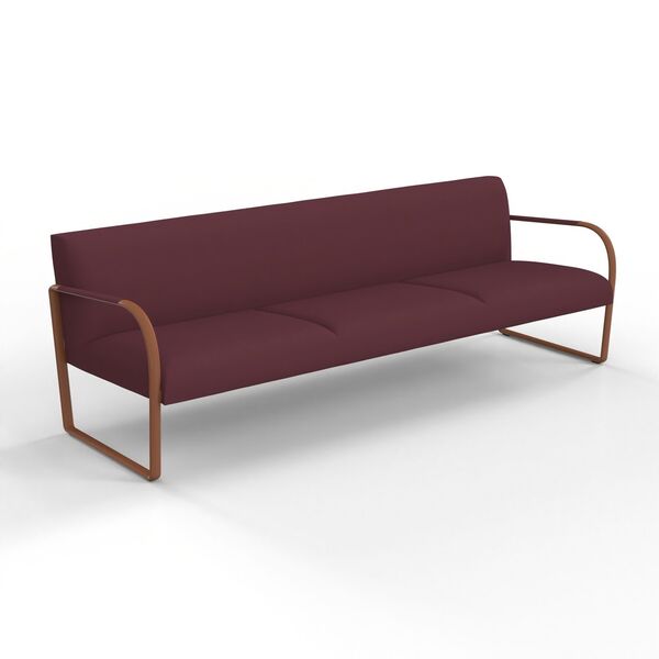 3-Seat Upholstered Sofa 01 3D model render view