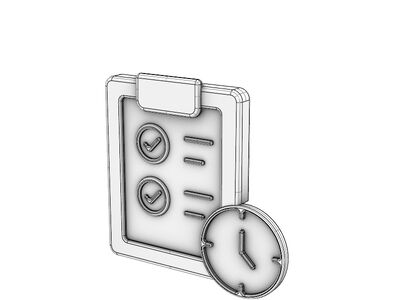 ICON 3D Cartoon Series Demand Forecasting and Planning sv