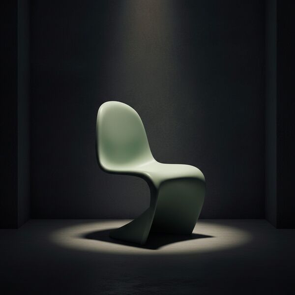 Vitra Panton Chair 3D model — styled interior scene