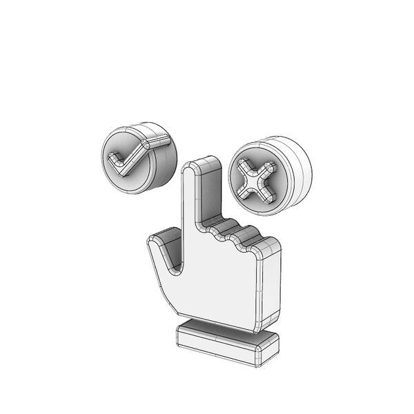 3D Cartoon Series Predictive Analytics Decision Support Icon 3D Model - shaded view, clean NURBS geometry for Rhino
