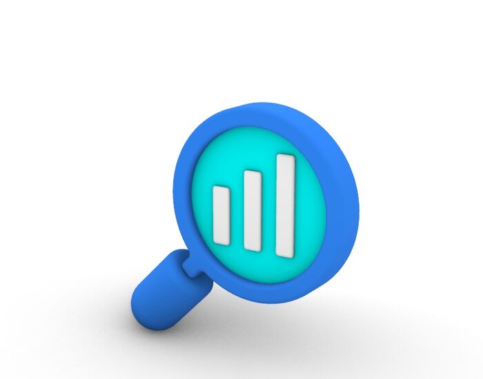 3D Cartoon Series Predictive Analytics Decision Support Icon 3D Model