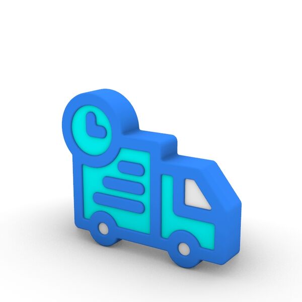 ICON 3D Cartoon Series Transportation Management rv