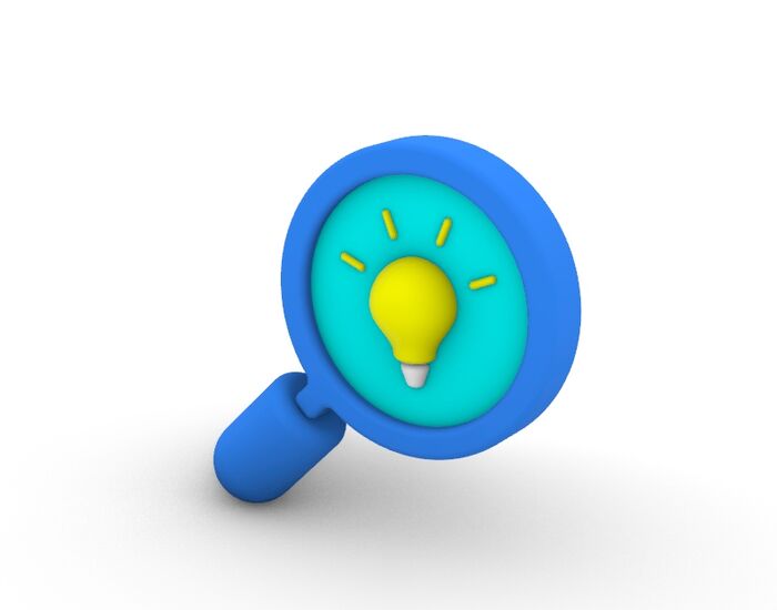 3D Cartoon Series Idea Icon 3D Model