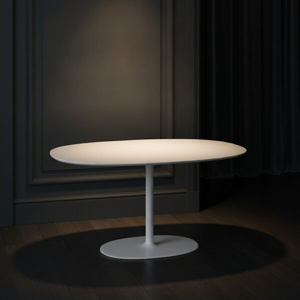 Oval Dining Table 01 3D model in a scene interior scene