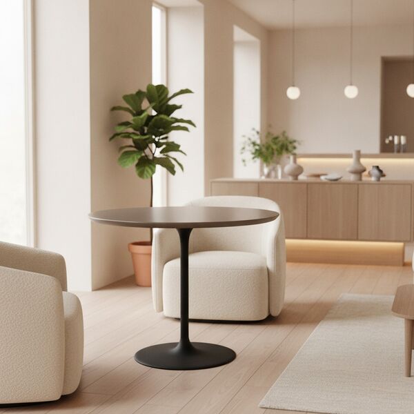 Oval Side Table 01 3D model in a restaurant bar interior scene