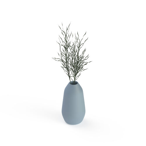 Ceramic Round And Plant Pot 08 3D Model