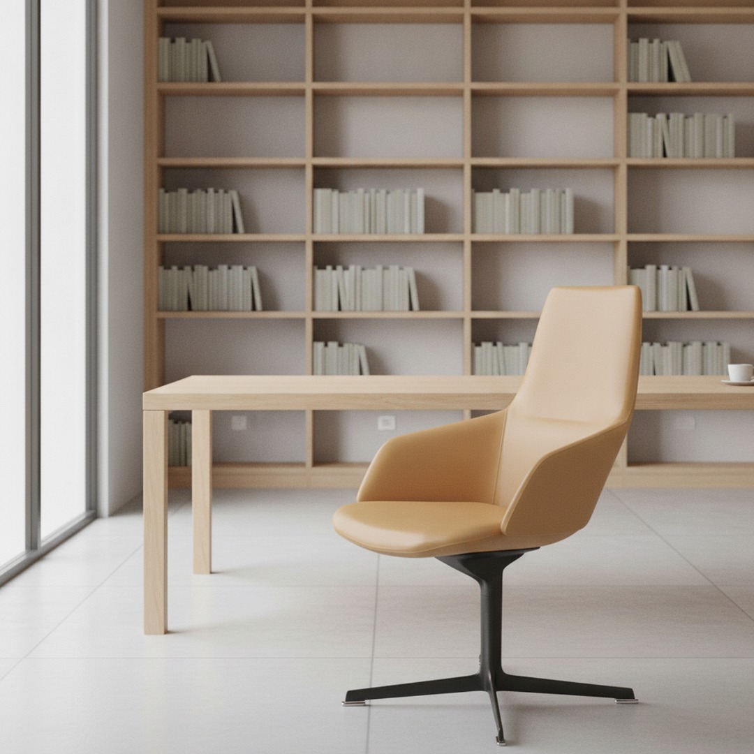 4-Star-Base Office Armchair 01 3D Model