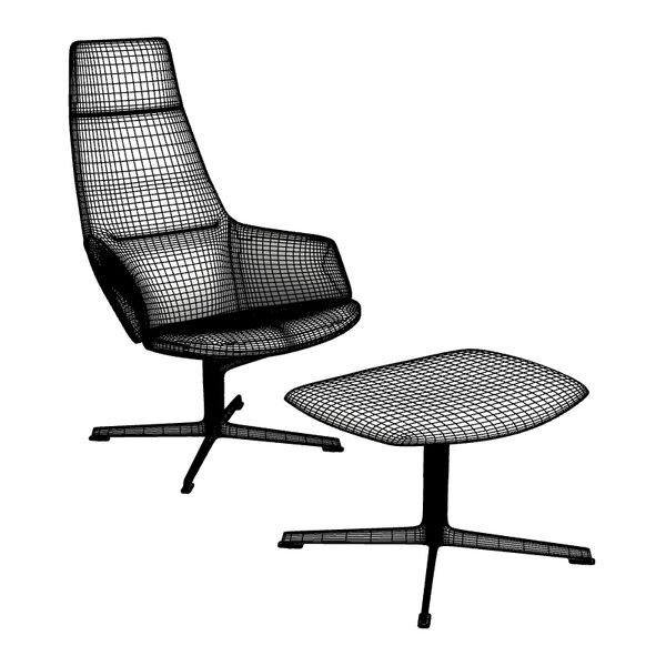 xArper Duna 02 Armchair Woodlegs 4223 - view 1185, Arper
