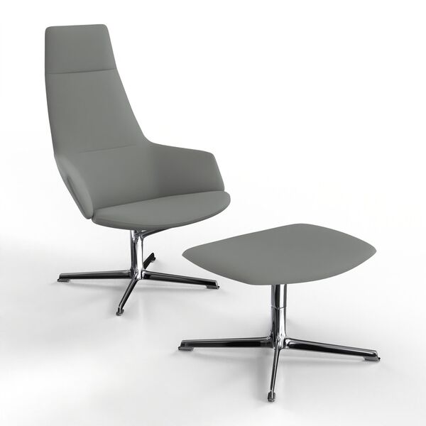 4-Star-Base Lounge Armchair 01 3D model render view