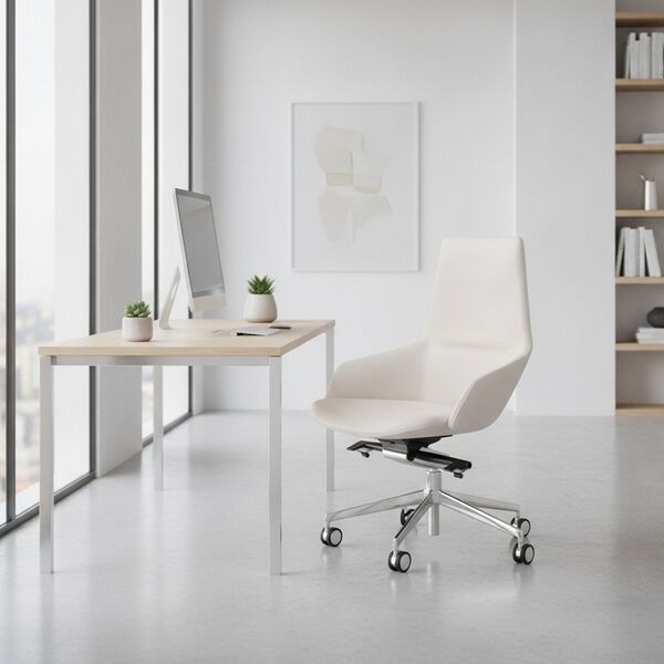 5-Star Synchro Office Task Chair 01 3D model in a workplace interior scene