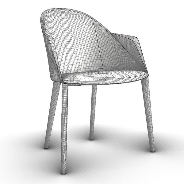 xArper Duna 02 Armchair Woodlegs 4223 - view 1231, Arper