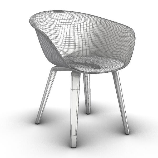 xArper Duna 02 Armchair Woodlegs 4223 - view 1237, Arper
