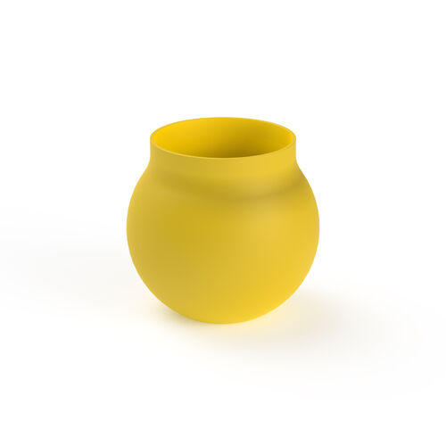 Ceramic Yellow Pot 08 3D Model