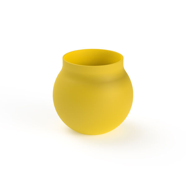 Ceramic Yellow Pot 08 3D Model