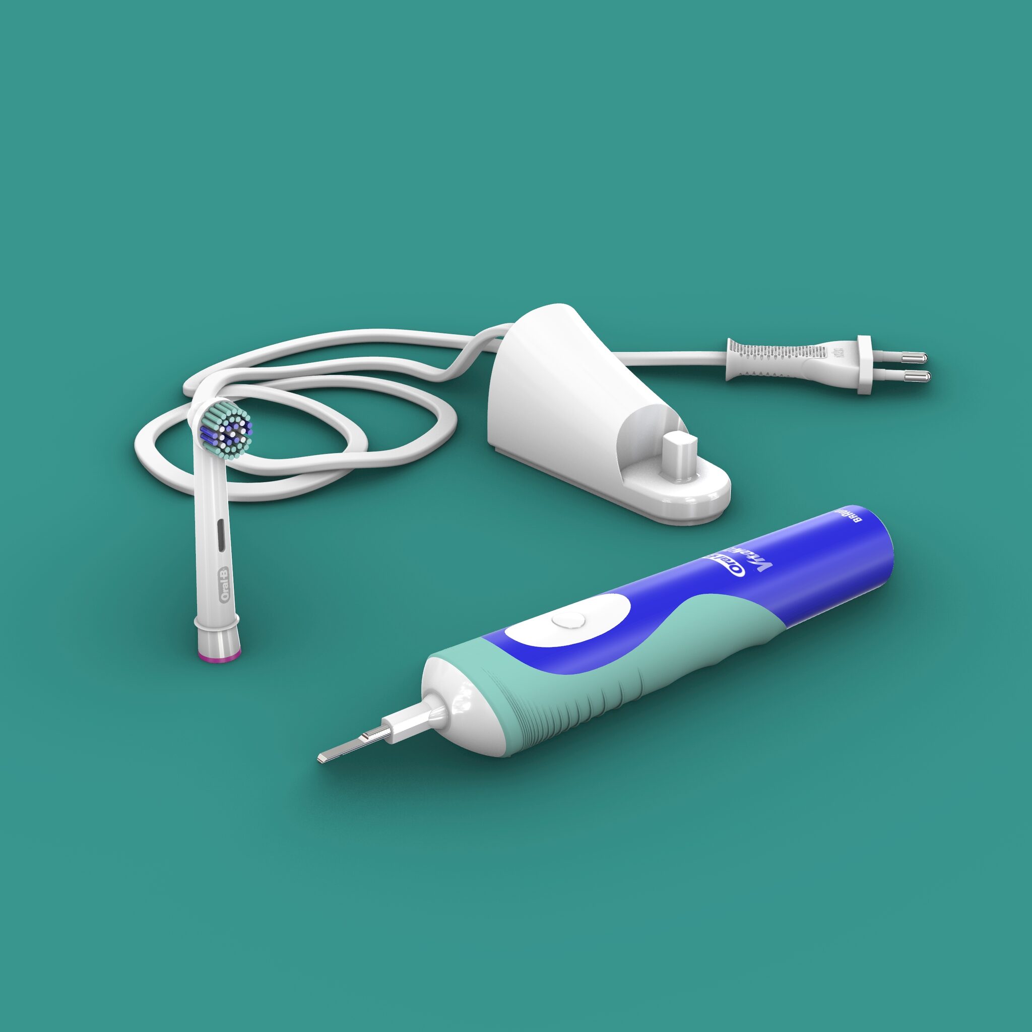 Braun Oral-B Electric Toothbrush 3D Model