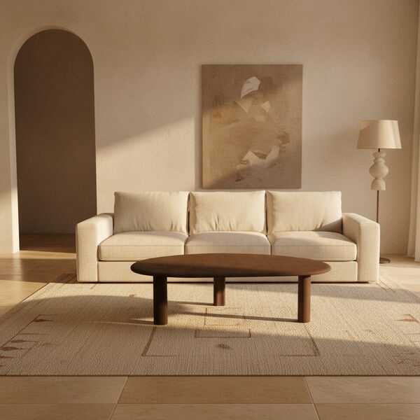 Low Table 01 3D model in a living room interior scene