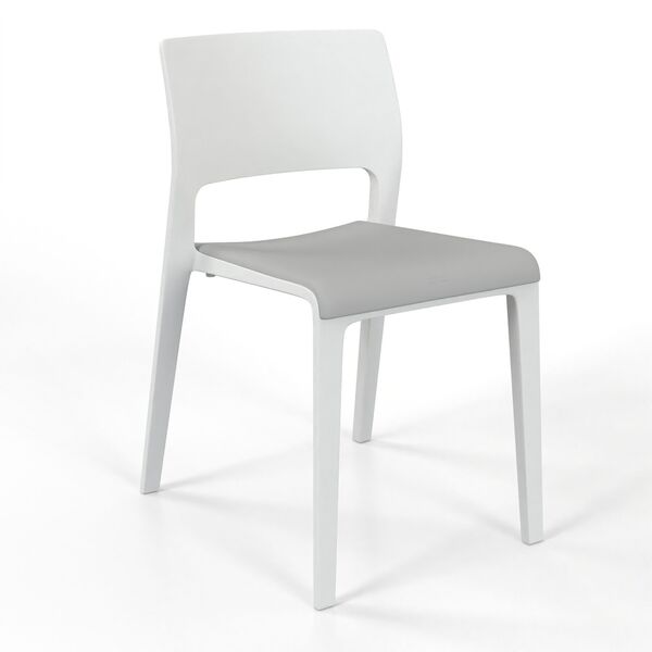 Padded-Seat Shell Chair 04 3D model render view