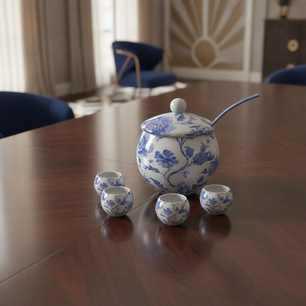 Bowl Set Soup 01 - interior view 1