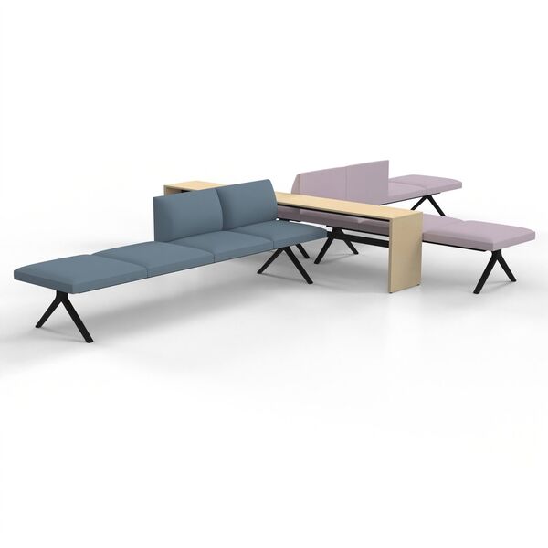 Modular Bench 01 Composition B 3D model render view