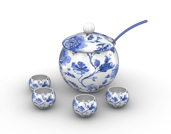 Bowl Set Soup 01 3D Model