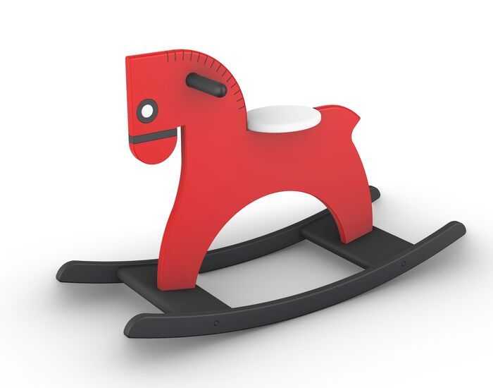 Horse Rocking 01 3D Model