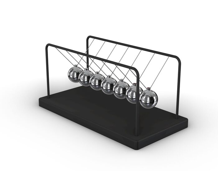 Newton's Pendulum 3D Model