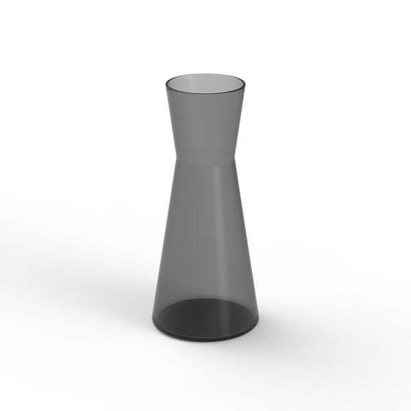 Glass Grey Round Pot 10 3D Model