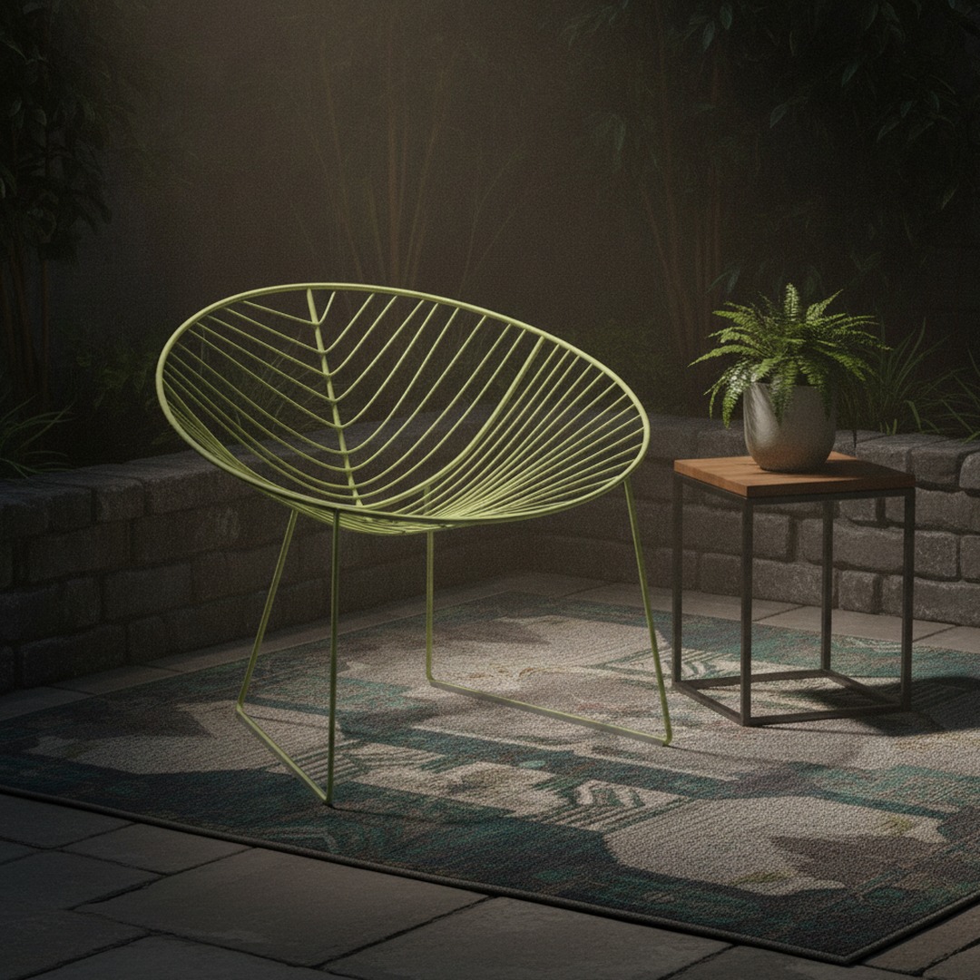 Sled-Base Wire Armchair 01 3D Model