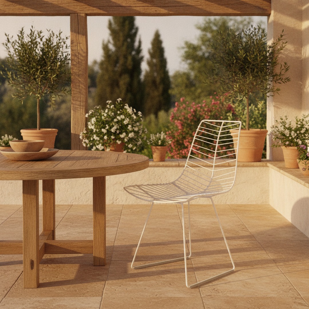 Sled-Base Wire Chair 01 3D Model