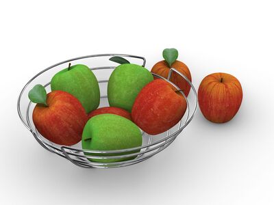 Bowl Fruit 01 3D Model